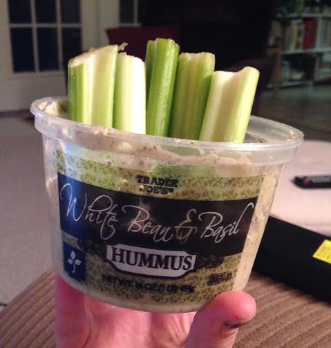 Celery + hummus